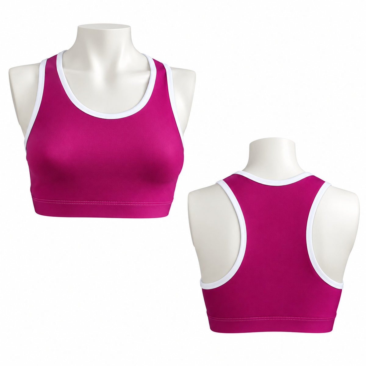 Women’s Blue Sports Bra | Breathable Athletic Crop Top for Gym & Workout