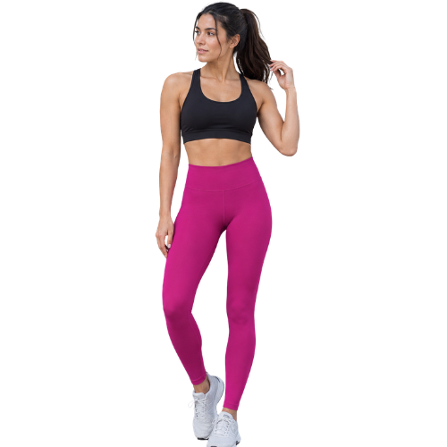 Women’s Magenta High-Waisted Leggings | Stretchable Activewear