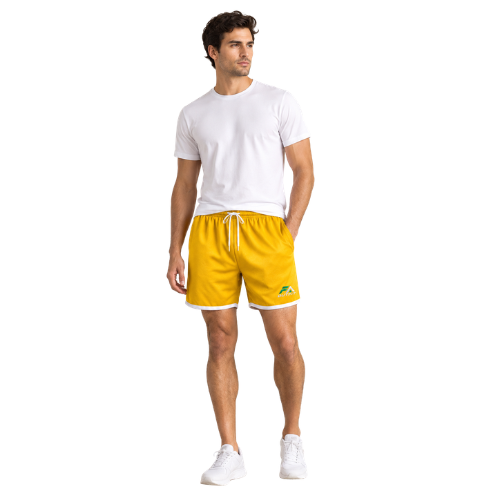 Men’s Mustard Yellow Athletic Shorts | Gym & Workout Shorts